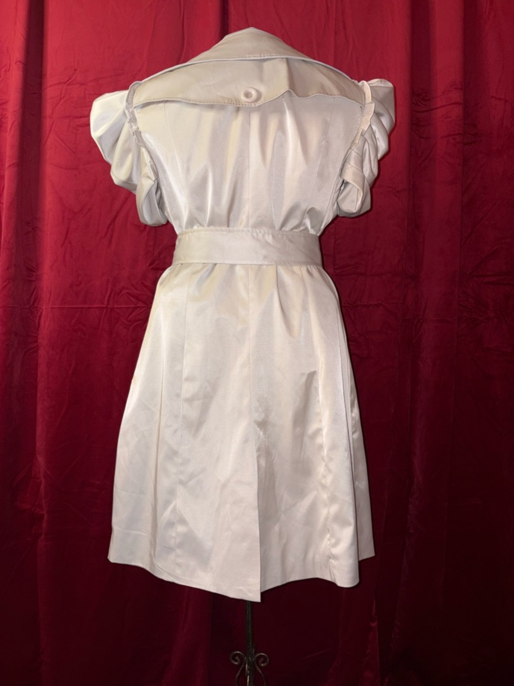 NWT Arden B. Satin Ivory Jacket Lining with Floral Label - Picture 5 of 6